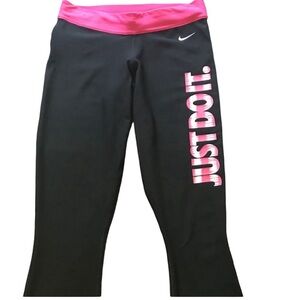 Nike Dri-fit Just Do It capri pants size XS